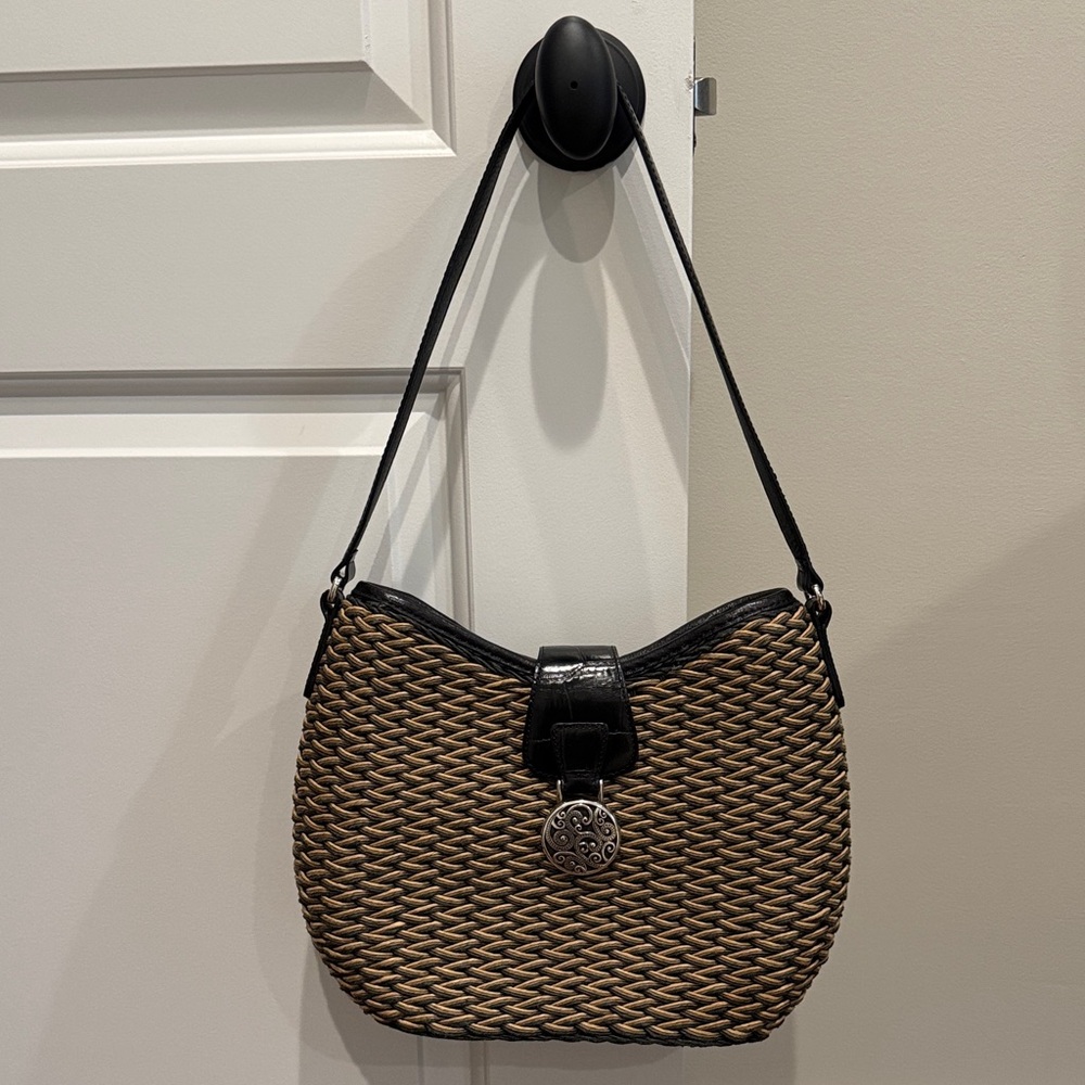 Brighton Elegant Black and Brown Woven Women's Bag